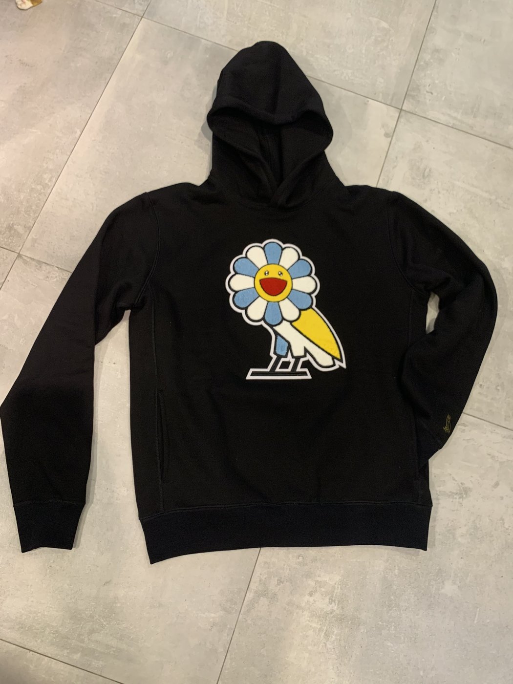 全新現貨正品Takashi Murakami x OVO Hoodie BLACK 村上隆OVO 聯名L號