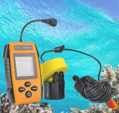 有線探魚器探測器釣魚聲納超音波魚群探測器