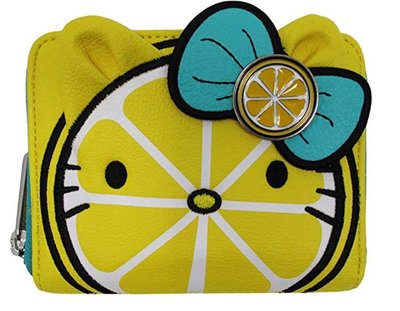 【丹】A_Loungefly x Hello Kitty Lemon Slice Round 凱蒂貓 檸檬 造型 零錢包