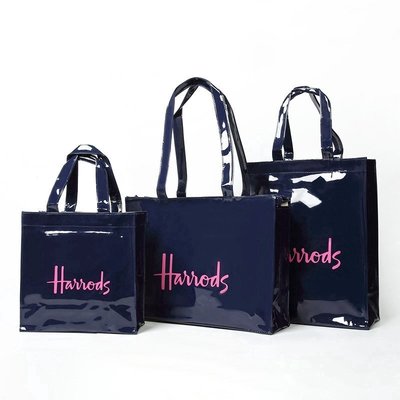 【熱賣精選】Harrods PVC shopping bag 防水購物袋環保袋媽咪包女包手提袋斜揹包側揹包