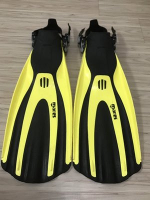 MARES SUPER CHANNEL 黃 潛水/浮潛 蛙鞋 SIZE XL 8成新 超級三線