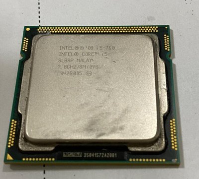 intel Core i5-760 2.8/8M 1156 無內顯 CPU 內容詳看