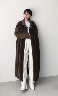 【預購】日本連線CLANE冬19新入荷REVERSIBLE MILITARY LONG COAT 雙面穿毛毛軍外套長大衣