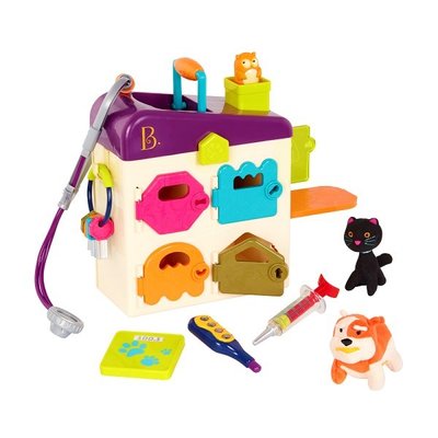 【DJ媽咪玩具日本流行精品】美國B.Toys公司貨 毛小孩寵物診所 兒童 感統 玩具