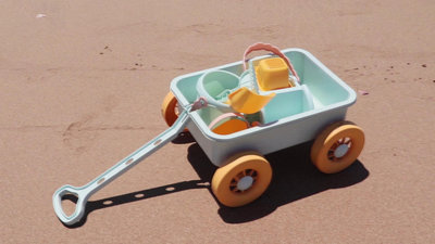 溜溜兒童海邊沙灘車玩具套裝決明子寶寶拖車海灘挖沙鏟子玩沙子桶工具
