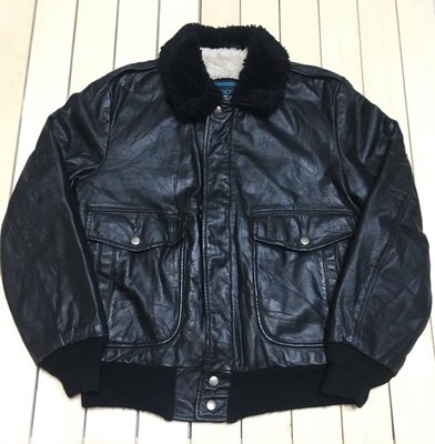 古著 Vintage 80's Cooper 鋪棉飛行夾克 飛行外套 皮衣 G-1 Genuine Leather A2