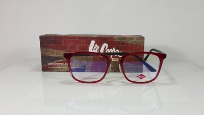 Lee Cooper 光學眼鏡 FU1725-58(紅-黑) 英倫風格流行品牌。贈-磁吸太陽眼鏡一副