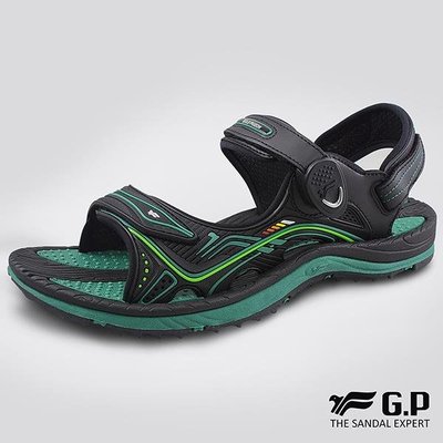 【斯伯特】G.P 緩震 磁扣 兩用 涼鞋 拖鞋 G8655M-60 綠色 SIZE:40-45