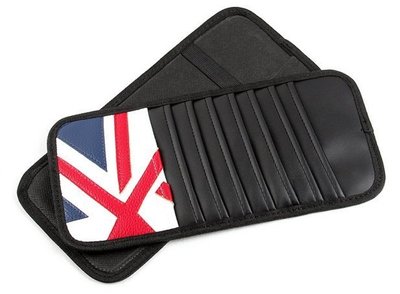 BMW MINI COOPER cd夾 遮陽板 cd袋 汽車 英國國旗 可放名片 加油卡 行照 CD 太陽眼鏡等