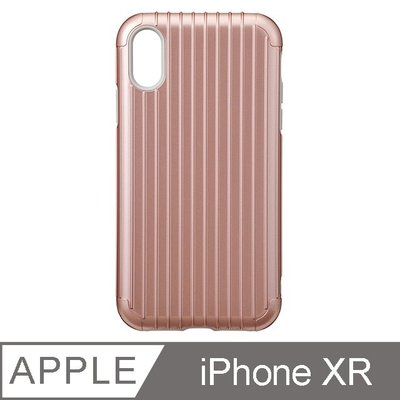 【現貨】ANCASE Gramas 日本東京 抗衝擊行李箱iPhone XR 經典手機殼 - Rib (玫瑰金)