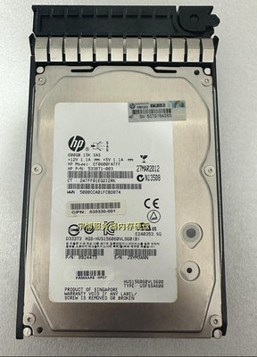 HP/惠普 583718-001 600G 15K SAS 3.5 AP872A P6300 P6500硬碟