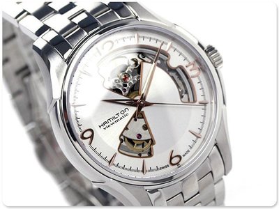 HAMILTON 漢米爾頓 手錶 Jazzmaster Open Heart 41mm 鏤空面盤 機械錶 男錶 H32565155
