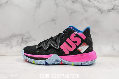 Nike Kyrie 5 “Just Do It”黑粉 亮粉 彩虹 中筒 籃球鞋 AO2919-003 男鞋