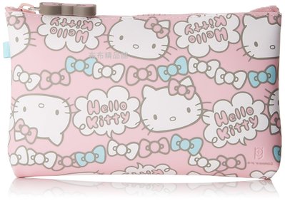布布精品館，日本 kitty  三麗鷗  凱蒂貓  矽膠 防潑水 筆袋 鉛筆盒 化妝包 收納包