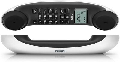 PHILIPS/飞利浦 M5501WG M880 電話機 室用電話 家用電話 白色 造型設計 高貴典雅 無線數位電話