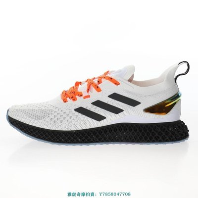 adidas Consortium Runner Sense 4D“白黑橙變色龍3M”透氣襪套慢跑鞋　FY2305　男女鞋