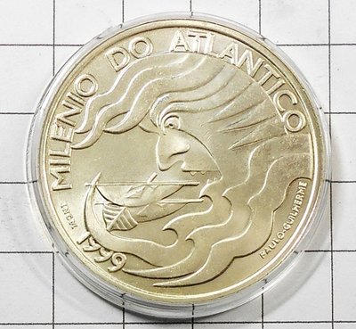 DA127 葡萄牙1999年 千年大西洋 1000 ESC銀幣