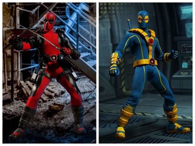 【紫色風鈴】X戰警Deadpool 6寸 布衣 死侍 藍色/紅色反英雄 可動 盒裝 港版 無證