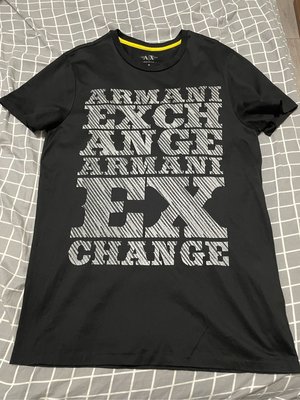 armani exchange AX 男版 T-shirt 短袖 t恤 男款 棉質 滿版大LOGO 短袖 現貨