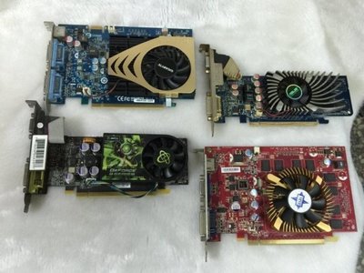 電腦雜貨店→ATI晶片1GB DDR3  PCI-E顯示卡  隨機出貨拆機良品 1片$200