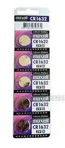 日本品牌水銀電池 maxell CR1632 鈕扣型水銀電池(一卡5入)