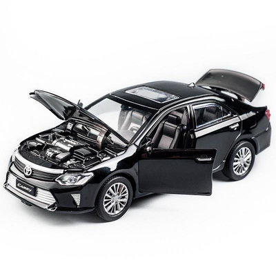 CAMRY 豐田凱美瑞 4 門開燈和聲音迴力玩具最佳禮物收藏的汽車合金模型 1: 32