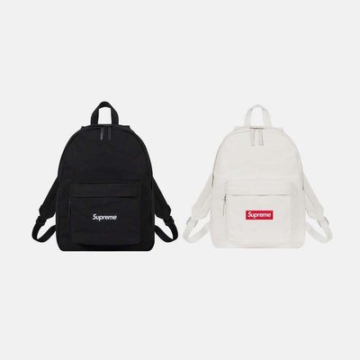 SUPREME 20AW CANVAS BACKPACK 20L 白/黑18oz 厚磅帆布後背包| Yahoo