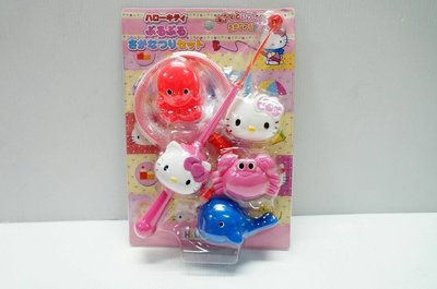 小猴子玩具鋪~~正版㊣三麗鷗授權~Hello Kitty 趣味釣魚組 .特價:105元/款