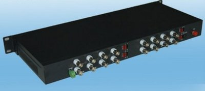 Q-008 A+B 一對價格 RS485 16路 1080P AHD TVI CVI 類比 光電轉換器 光纖收容盒