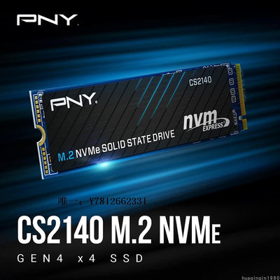 電腦零件PNY CS2140 1TB M.2 PCIE NVMe4.0 NAS 臺式筆記本電腦固態硬盤1T筆電配件