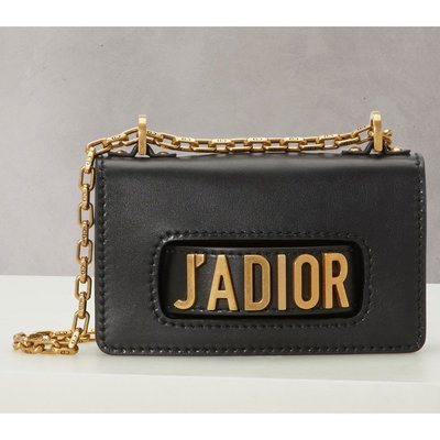 Dior迪奧/法國代購/新款黑色金扣Jadior鏈條單肩包 有現貨