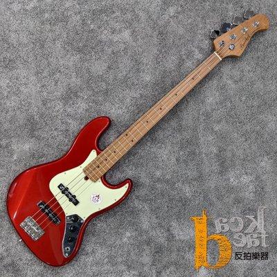 【反拍樂器】Bacchus Bass BJB-1-RSM/M CAR 糖果紅色 貝斯 烘烤楓木指板 入門最佳選擇 免運費