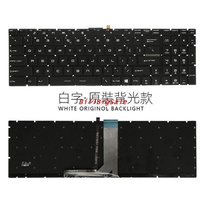 黑色 紅色字體 帶背光規格鍵盤 微星 GS60 GT72 GE62 GL62 WS60 GT73VR GS63VR GS