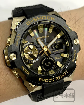 【威哥本舖】Casio台灣原廠公司貨 G-Shock G-STEEL系列 GST-B400GB-1A9 太陽能藍芽連線錶