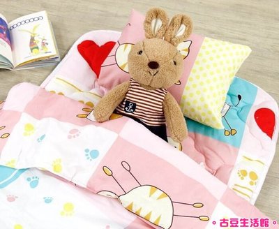 台灣製兒童睡袋，韓國最新款三件式兒童睡袋，床墊、枕頭、涼被，可分開使用攜帶方便好收納，幸福農莊