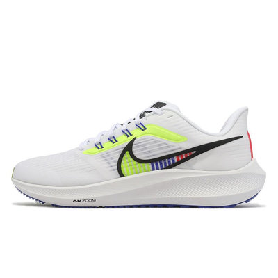 Nike 慢跑鞋 Air Zoom Pegasus 39 PRM 白 螢光黃 紫 男鞋 【ACS】 DX1627-100