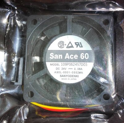 免運 FANUC San Ace 60 DC 24V 0.08A 60*60*15 SANYO 專用接頭 發那科 風扇