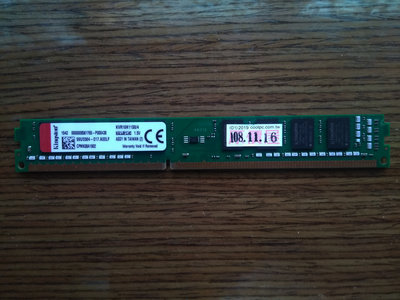 KVR16N11S8/4 金士頓 DDR3 1600 4G 4GB 桌上型 記憶體 單面