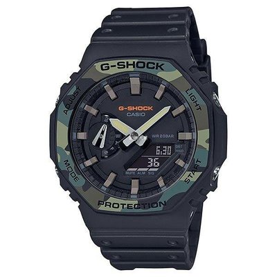 潮牌CASIO G-SHOCK GA-2100SU-1A 農家橡樹 手錶 迷彩 八角 現貨