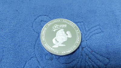 西元1997年2月28日發行，台灣那魯灣職棒大聯盟紀念銀章(TML)，台中金剛隊，1盎斯，純銀999，限量999枚，罕見