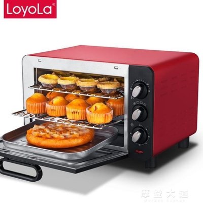 [精品]Loyola/忠臣 LO-15L多功能電烤箱 家用自動 烘焙迷你小型烤箱.促銷 正品 現貨