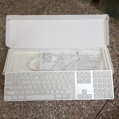 蘋果 Apple 鋁合金 有線鍵盤A1243 中文注音 原廠正品