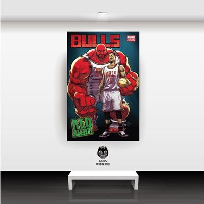 nba-005 潮流 漫威 Marvel X NBA 大牌球星 無框畫 壁畫 可掛式 客廳 餐廳 書房 臥室 禮物