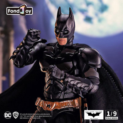 FONDJOY泛樂正版華納DC黑暗騎士BATMAN蝙蝠俠1/9模型可動手辦擺件