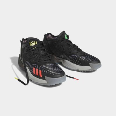 【adidas 愛迪達】D.O.N. ISSUE 4 男款 專業運動 籃球鞋 黑色 HR0714 尺寸:UK8~11