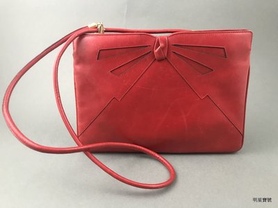 [我是寶琪] SALVATORE FERRAGAMO 紅色Vintage 小方包