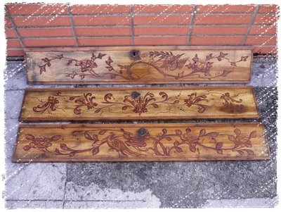 ^_^ 多 桑 台 灣 老 物 私 藏 ----- 刻工細膩的台灣老烏心石木雕刻板
