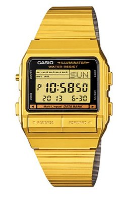 【萬錶行】CASIO DATABANK 電話記錄經典商務數位錶 DB-380G-1