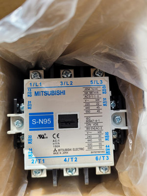 三菱Mitsubishi電磁接觸器95A電磁開關SN95 S-N95 SK95 220V電磁接觸器30HP電磁開關