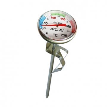 NDr.AV 平底鍋專用 溫度計 GE-430 適用：烹飪、油溫、飲品…等-【便利網】
